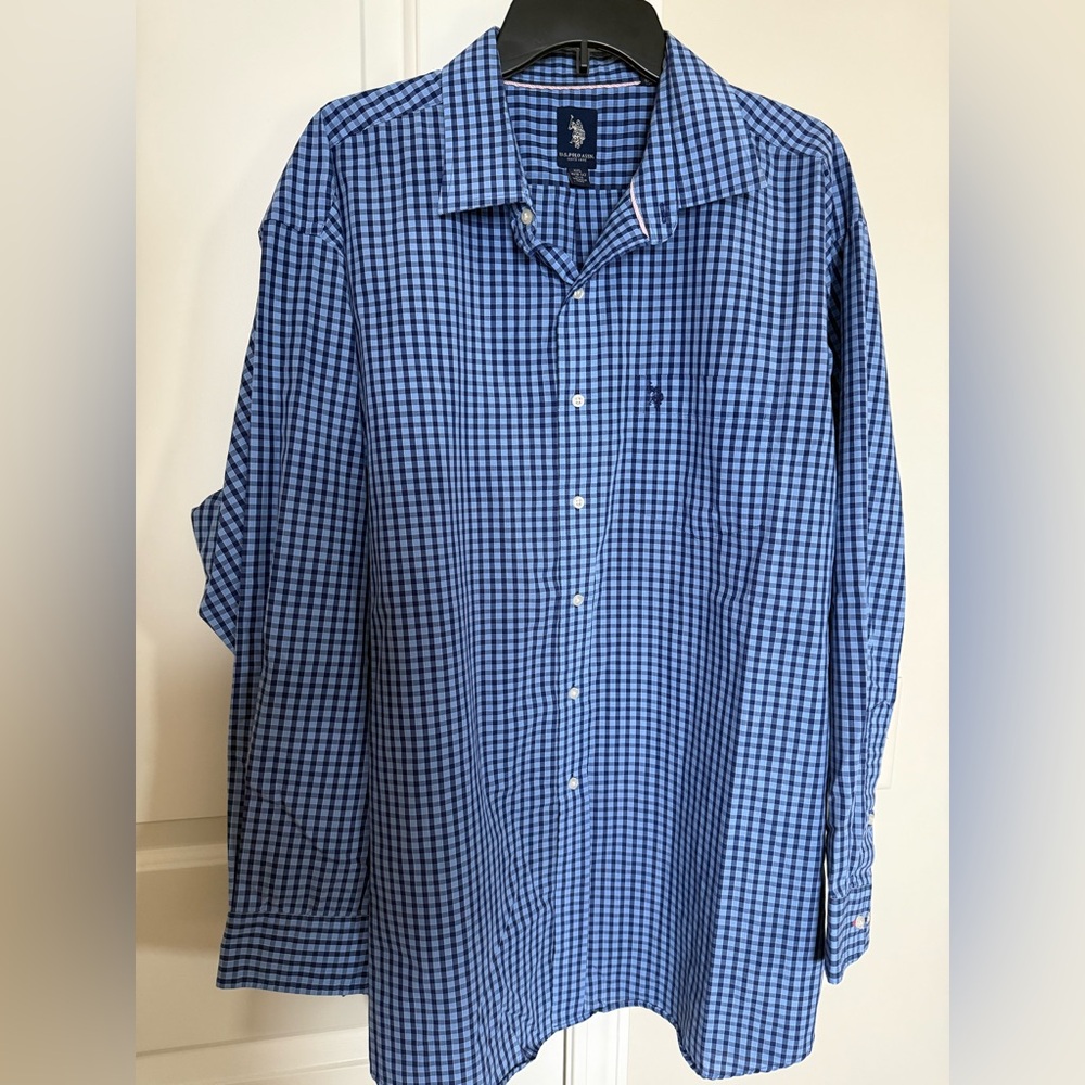 U.S. Polo Assn. Blue Gingham Button Down Shirt